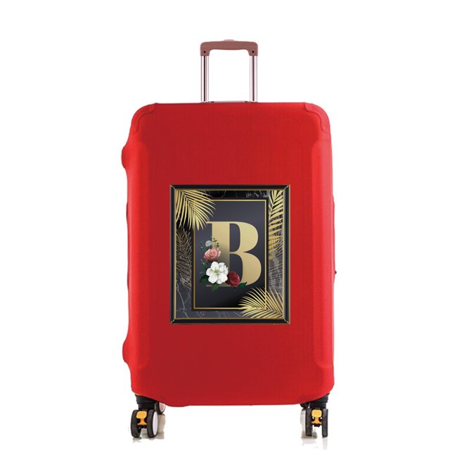 18-32 Inch Capacity Travel Essentials Bag Golden Letter Series Printed Pattern Travel Accessories Trolley Case Protective Cover 8golden B L