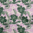 thumbnail image 1 of oneOone Polyester Spandex Dark Green Fabric Asian Floral Craft Projects Decor Fabric Printed By The Yard 56 Inch Wide, 1 of 4