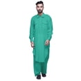 thumbnail image 1 of Atasi Mens Pathani Kurta Pajama Set Long Kurta Pyjama Pants For Men, 1 of 5