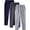 Navy, variant on TIMIFIS Navy 3 Pack Mens Sweatpants Athletic Pants Drawstring Waist Trendy Solid Color Loungewear Long Pants Soft Breathable Casual for Fall Spring Winter Athletic Casual Trousers