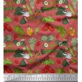 thumbnail image 1 of Soimoi Cotton Duck Fabric Dot & Mix Vegetable Fabric Prints By Yard 56 Inch Wide, 1 of 3