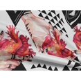 thumbnail image 4 of oneOone Rayon Red Fabric Triangle Geometric Sewing Craft Projects Fabric Prints By Yard 56 Inch Wide, 4 of 5