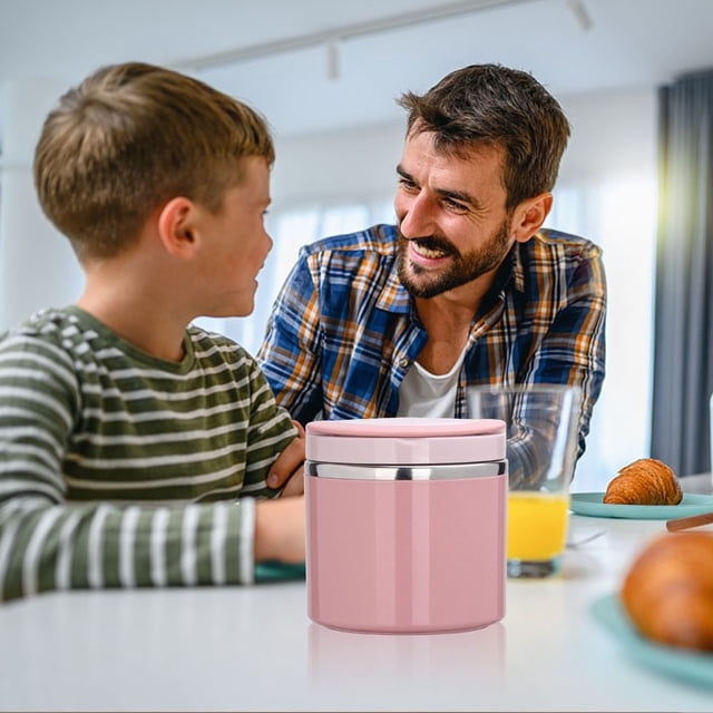 Yhmxh Lunch Box for Women/Men Meal Prep Containers Hot Container with Handle,630ml Stainless Steel Food Heating Container,Food Container,Keep Warm Container,Breakfast Cup,Soup Bowl Soup cup