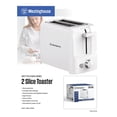 thumbnail image 4 of Westinghouse 2 Slice Toaster, White, 4 of 5