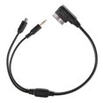 thumbnail image 4 of Loewten 3.5mm Connector Cable AUX Charging Cable 12cm/4.7in Fits For S SL CLS Class AMI MMI Interface,2 In 1 Charging Audio Cable,Media Cable, 4 of 8