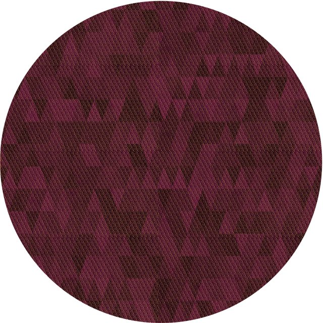 Ahgly Company Tapis d'Intérieur Lavables en Machine, Ronds Transitionnels Bruns Rouges, Ronds de 3'