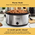 thumbnail image 4 of Mijoteuse Crock-Pot avec réchauffeur petit, 7,6 L, acier inoxydable, 4 of 9