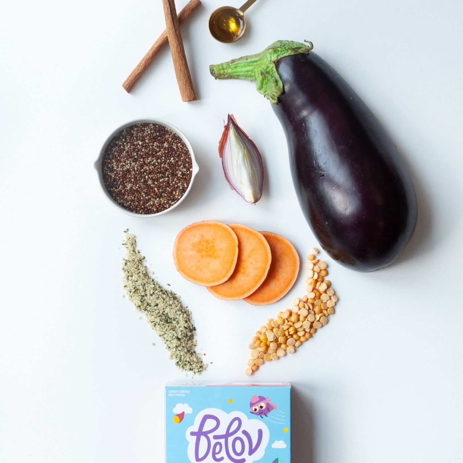 Belov Repas Texturé pour Bébé, Lentilles, Aliment Surgelé pour Bébés dès 9 mois, 100 g