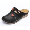 thumbnail image 2 of LSLJS Summer Plus Size Hollow Flower Wedge Heel Women's Sandals And Slippers, Women's Slippers, 2 of 3