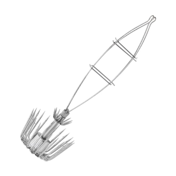 jinwen Hameçon de Jigging pour Calmar Hameçons de Pêche Équipement de Pêche Hameçon en Acier Inoxydable Facile à Utiliser Leurres d'Eau Salée Appâts de Pêche Hameçons 200g 7x23cm