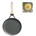thumbnail image 3 of Stratiform Cake Frying Pan Non-sticking Cake Crust Pan Crust Frying Pan Heat Evenly Baking Pan with Integrated Die-cast Handle for Kitchen Baking, 3 of 9