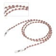 thumbnail image 4 of Chaîne de Retenue pour Lunettes de Lecture, Lunettes de Soleil, Chaîne Perlée, Lunettes Rétro, Corde Perlée, Support de Sangle pour Lunettes, Décoration, Brun Rouge, 4 of 8