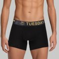thumbnail image 2 of Mens Underwear Boxer Briefs Mid Length Mid Waist Weekday Underwear Boxers Shorts Orange L, 2 of 4