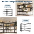 thumbnail image 2 of AKDSteel Storage Shelves Metal Shelving Unit, Heavy Duty Wire Shelving, l-Shaped Storage Rack With Adjustable Shelf For Home, Pantry, Or Warehouse Organization, 2 of 7