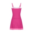 thumbnail image 3 of UPPADA Tankinis pour Femmes Maillots de Bain 2 Pcs Robe de Bain avec Shorts Ourlet Fluide Maillot de Bain Modeste Décolleté en V Taille Haute Jupes Haut Maillots de Bain pour Femmes Liquidation, Rose, G, 3 of 7