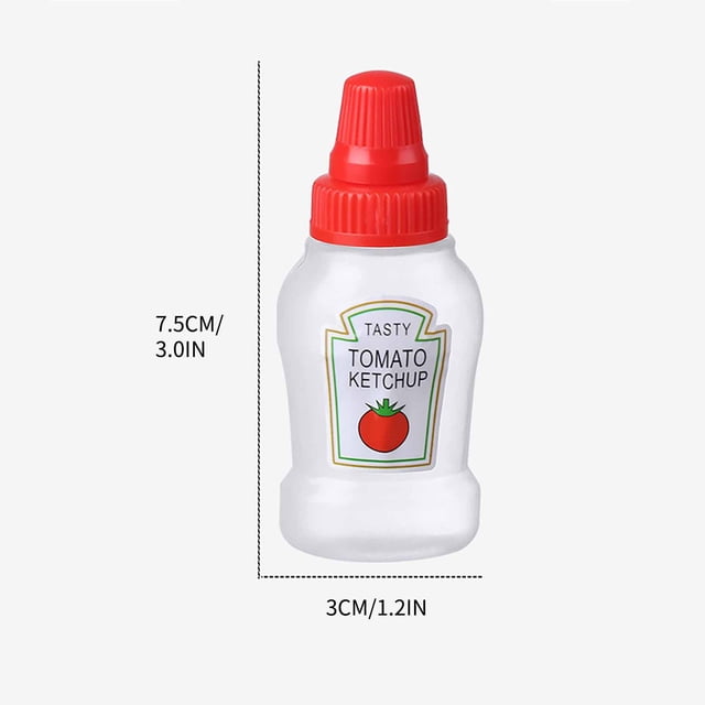 Bouteille Portable de Qualité Alimentaire Bouteille Épaissie pour Tomate Bouteille de sous-Emballage Mini Pot d'Assaisonnement Extérieur