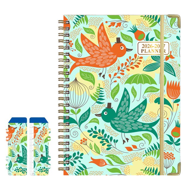SLYNSHome Small Spiral Notebook 6x8 inch,A5 Notebooks for Note Taking, Print Spiral Journal Notebook, Work Notebook Small Notebooks