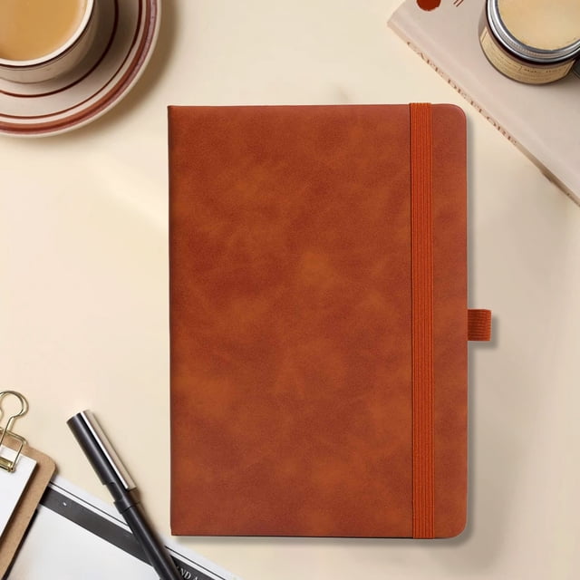 Fwttom Paper Notebook, Strap Notebook A5 Notepad 200 Pages Thick Paper Notebook Student Diary