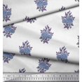 thumbnail image 2 of Soimoi Polyester Crepe Fabric Leaves & Floral Block Print Fabric by The Yard 52 Inch Wide, 2 of 3