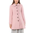 thumbnail image 1 of INSPIRE CHIC Manteau d'Hiver pour Femme à Col Peter Pan, à Simple Boutonnage, 1 of 6