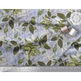 thumbnail image 2 of Soimoi BluePolyester Georgette Fabric Artistic Leaves Fabric Prints By Yard 52 Inch Wide, 2 of 5