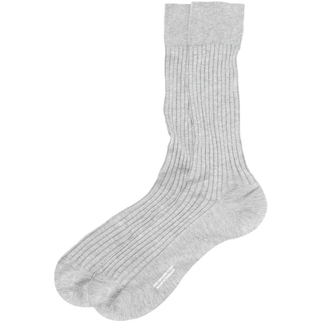 Pantherella Men's Mid Grey Mix Danvers Calf Dress Sock - L
