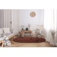 thumbnail image 2 of Rhody Rug Katie Tapis Ovale Tressé Intérieur-Extérieur, Bordeaux, 2 Pieds x 3 Pieds, Réversible, Lavage des Mains, 2 of 6