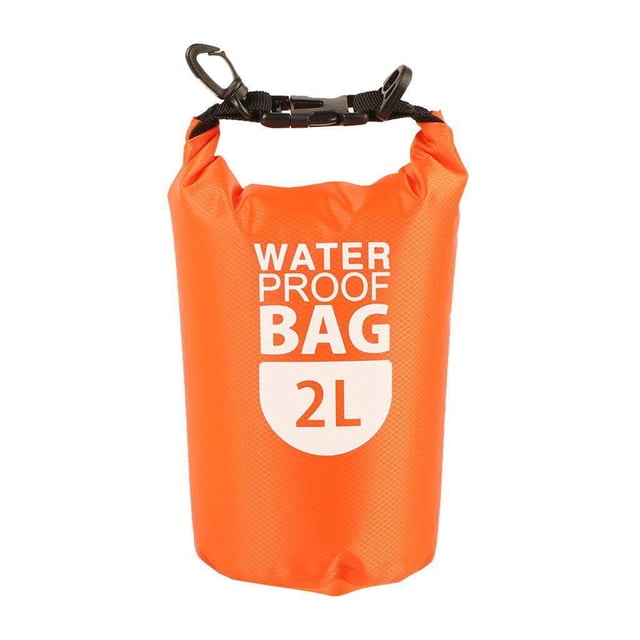 thinsony 2L Waterproof Dry Bag Sack Pack Pouch for Rafting Canoeing Diving Orange
