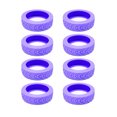 thumbnail image 1 of Xingzhi 10 Pcs/ensemble Housse de Protection pour Roulettes de Valise à Grand Compatibilité et Violet Doux, 1 of 6