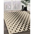 thumbnail image 3 of Ahgly Company Tapis d'Intérieur Lavable en Machine Carré Transitionnel Vanille Or, 4 Pieds Carré, 3 of 7