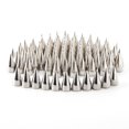 thumbnail image 1 of 100 Pcs Pointes Coniques en Métal 7*9 mm à Vis, Clous Vissés, Bricolage en Cuir, Rivets Style Punk (Argent), 1 of 4