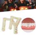 thumbnail image 3 of Hip Hop Tooth Brace,  Teeth Decoration, Durable Brass Electroplated, Birthday Gift for Hip Hop Fans, 3 of 8