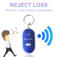 thumbnail image 3 of Blue Key Finder Device With Whistle Sound Activation, Led Flashlight And Remote Control For Lost Keys And Small Item Location, 2.05X1.10In, 3 of 5