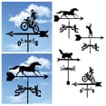 thumbnail image 4 of Huanglei Metal Weather Vane With Ornament Roof Mount Weathervane Wind Direction Indicator Garden Stake Direction Indicator Measuring Tool Yard Easy Use, 4 of 4