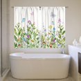 thumbnail image 5 of Floral Butterfly Kitchen Curtains Farmhouse Spring Colorful Flower Small Short Cafe Windows Curtains Watercolor Tier Curtains for Bathroom Window Living Room Rod Pocket Treatment Drapes (26x36 Inch), 5 of 5