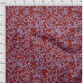 thumbnail image 4 of oneOone Silk Tabby Maroon Fabric Asian Block Sewing Craft Projects Fabric Prints By Yard 42 Inch Wide, 4 of 4