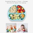 thumbnail image 2 of Mistaha Silicone Baby Plates Unbreakable Divided Suction Plate for Rice Fruits Snacks Highchair Camp, 2 of 8