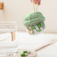 thumbnail image 1 of Cute Pills Dispenser With 4 Large Compartments Portable Pills Bottle Organizer With Wide Opening For Easy Use, 1 of 6