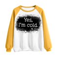 thumbnail image 4 of 50% de Réduction T-shirt Imprimé Oversized Sweatshirt for Women 2023 Manches Long Blouse Col Rond Casual Tops Sweatshirt, 4 of 5