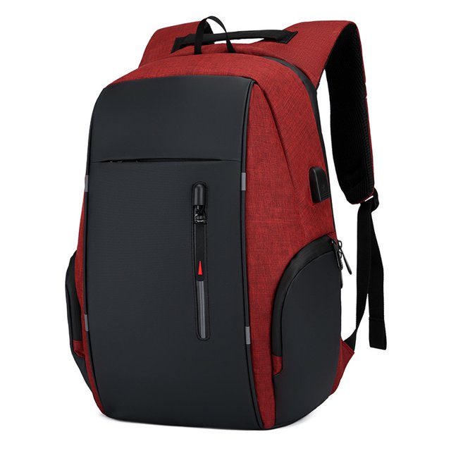 Eoozwa 15.6 Inch Men's Laptop Backpack USB Charging Business Computer Bag with Large Capacity, Water Resistant Nylon Fabric, Multi Compartment Casual Daypack for Work Travel