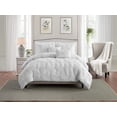 thumbnail image 1 of Floral Ruched Comforter Set, 1 of 3