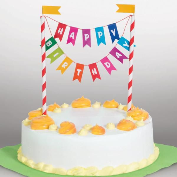 Décoration pour gâteau fanion Unique Party Favours
