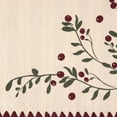 thumbnail image 3 of Holiday Time Cranberry Spice Collection Mistletoe Print Reversible Placemat with Blanket Stitch, Red/Multi, 13" x 19", 3 of 4