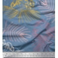 thumbnail image 1 of Soimoi polyester Crepe Fabric Leaves & Floral Flower Fabric Prints By Yard 52 Inch Wide, 1 of 3