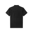 thumbnail image 4 of YUUMIN Unisex Men's Chef Jacket Chef Coat Hotel Kitchen Work Uniform Shirts Restaurant Cook Tops Black Short Sleeve 3XL, 4 of 5