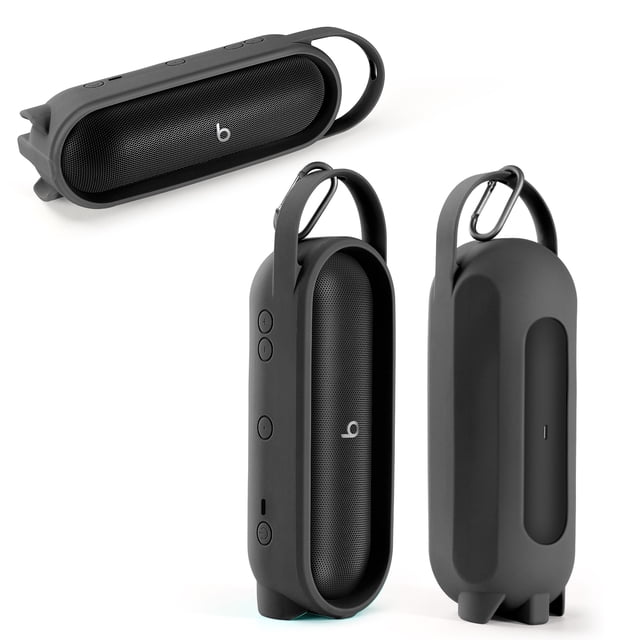 Portable Speaker Carrying Case | Waterproof Silicone Protective Cover | Travel Pouch Holder for Speakers (Case Only)