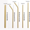 thumbnail image 3 of MesaSe 17 Pcs Stainless Steel Straws Set With Brush Colorful Drinking Straw Reusable, 3 of 7