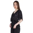thumbnail image 3 of Moomaya Hauts de Batte Imprimés pour Femmes Blouse Décontractée d'Été Tunique de Mode, 3 of 7