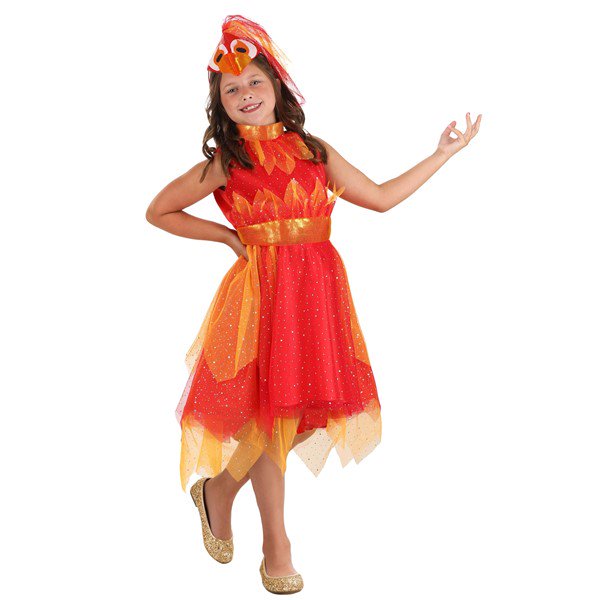 Robe de Costume de Phénix pour Fille