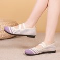thumbnail image 5 of B91xZ Chaussures Plates pour Femmes Décontractées à Lacets à Enfiler Pointues, Violet 8.5, 5 of 5